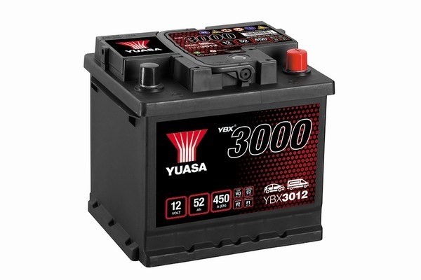 StartBatteri Yuasa YBX3012 12V 52Ah 450A YUASA