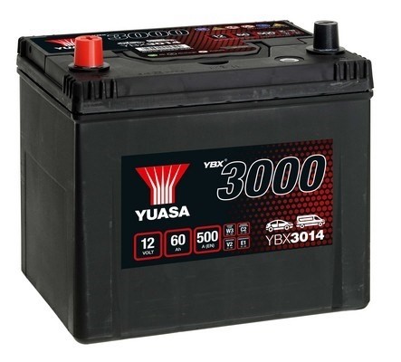 StartBatteri Yuasa YBX3014 12V 60Ah 500A YUASA