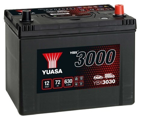 Yuasa  Batteri 12V 72Ah 630A YUASA