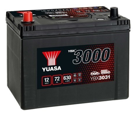 Yuasa  Batteri 12V 72Ah 630A YUASA