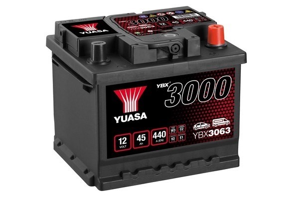 StartBatteri Yuasa YBX3063 12V 45Ah 440A YUASA