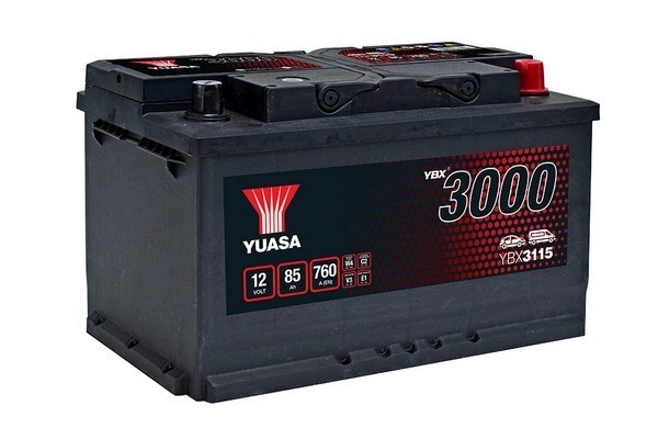 StartBatteri Yuasa YBX3115 12V 85Ah 760A YUASA