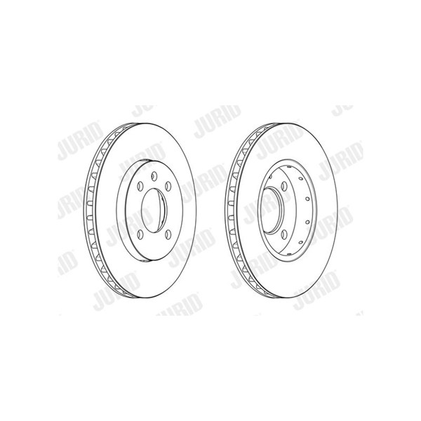Bromsskiva Ventilerad, Framaxel Jurid 562727JC JURID Bromsskiva Ventilerad, Framaxel Jurid 562727JC JURID