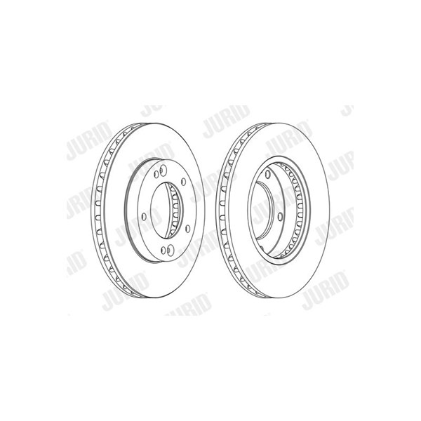 Bromsskiva Ventilerad, Framaxel Jurid 562772JC-1 JURID