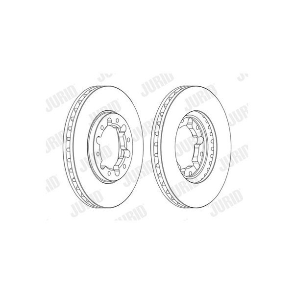 Bromsskiva Ventilerad, Framaxel Jurid 562809JC-1 JURID