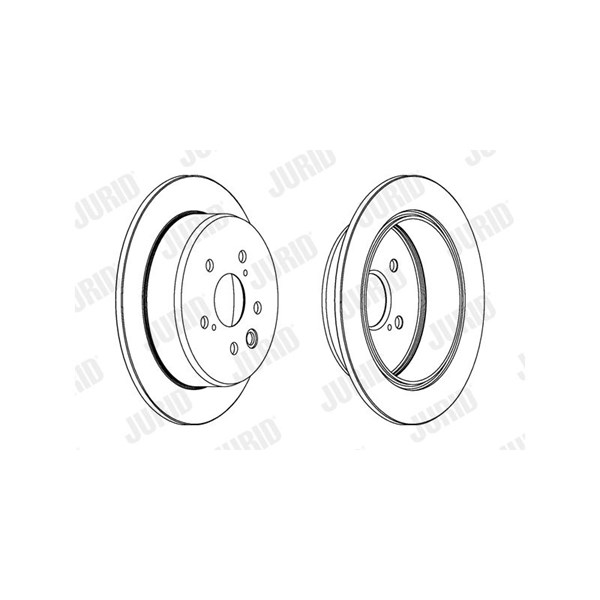 Bromsskiva Solid, Bakaxel Jurid 562920JC JURID Bromsskiva Solid, Bakaxel Jurid 562920JC JURID