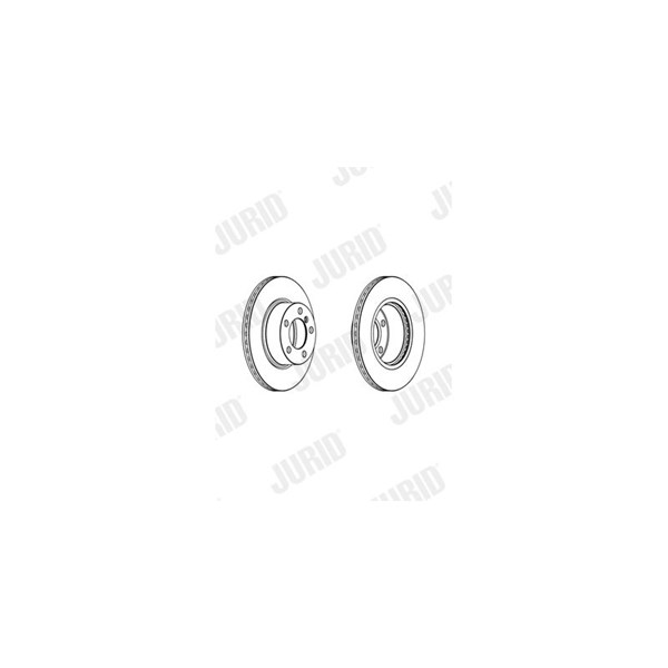 Bromsskiva Ventilerad, Framaxel, Bakaxel Jurid 562976JC JURID Bromsskiva Ventilerad, Framaxel, Bakaxel Jurid 562976JC JURID