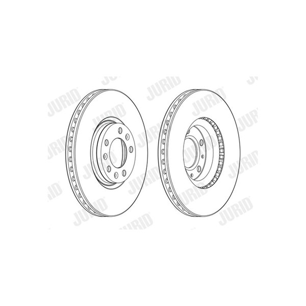 Bromsskiva Ventilerad, Framaxel Jurid 562994JC JURID