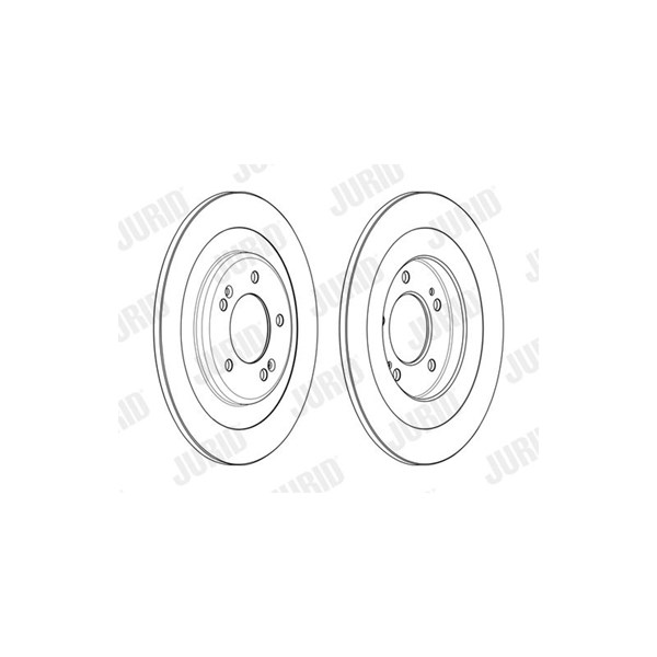 Bromsskiva Solid, Bakaxel Jurid 563001JC JURID Bromsskiva Solid, Bakaxel Jurid 563001JC JURID