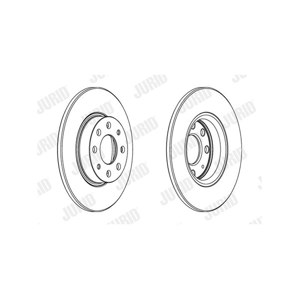 Bromsskiva Solid, Framaxel Jurid 563020JC JURID