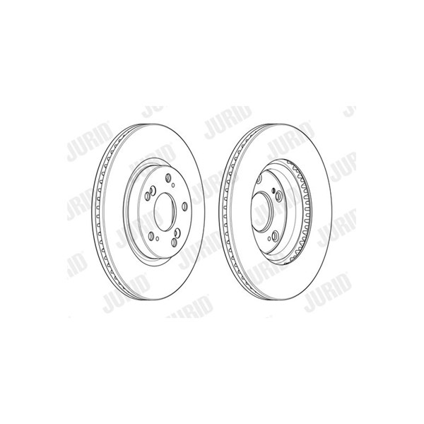 Bromsskiva Ventilerad, Framaxel Jurid 563127JC JURID Bromsskiva Ventilerad, Framaxel Jurid 563127JC JURID