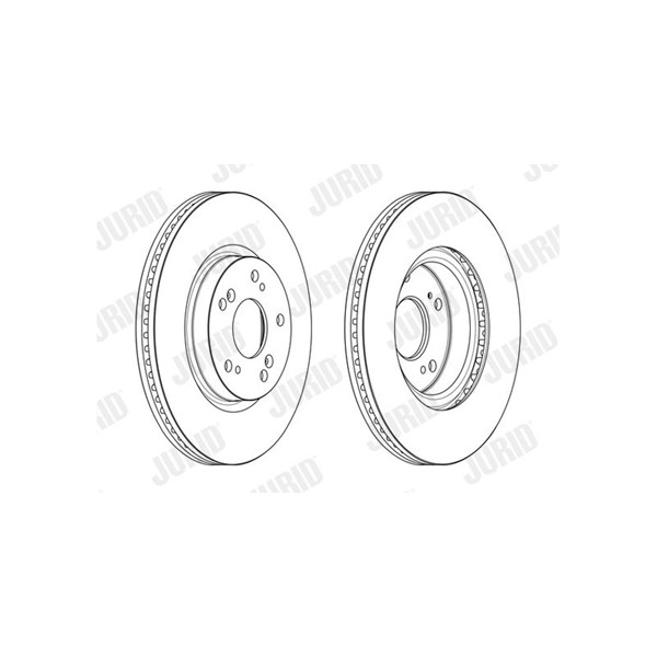 Bromsskiva Ventilerad, Framaxel Jurid 563127JC JURID Bromsskiva Ventilerad, Framaxel Jurid 563127JC JURID