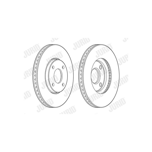 Bromsskiva Ventilerad, Framaxel Jurid 563132JC JURID Bromsskiva Ventilerad, Framaxel Jurid 563132JC JURID