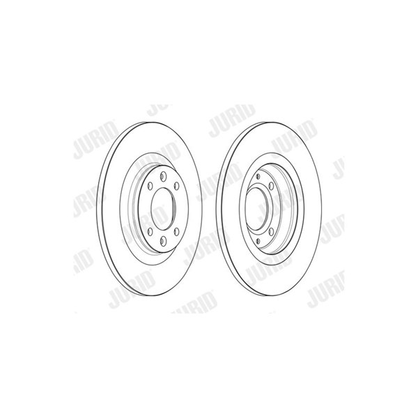 Bromsskiva Solid, Bakaxel Jurid 563162JC JURID Bromsskiva Solid, Bakaxel Jurid 563162JC JURID