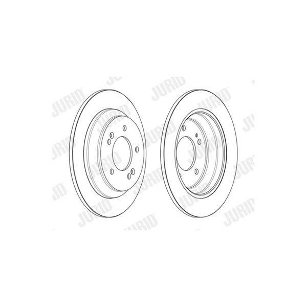 Bromsskiva Solid, Bakaxel Jurid 563185JC JURID Bromsskiva Solid, Bakaxel Jurid 563185JC JURID