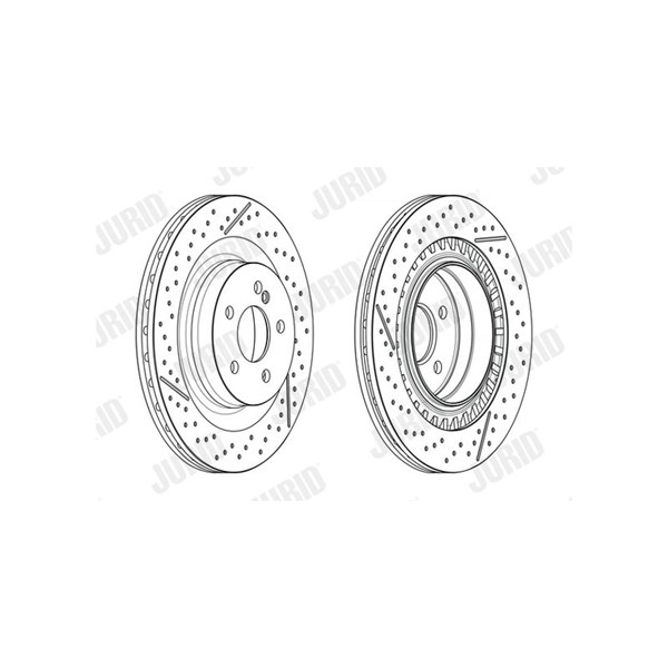 Bromsskiva Ventilerad, Bakaxel Jurid 563235JC JURID Bromsskiva Ventilerad, Bakaxel Jurid 563235JC JURID