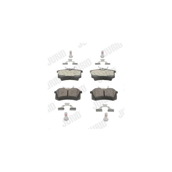 Bromsbeläggsats, Bakaxel Jurid Jurid white low dust 573005JC JURID