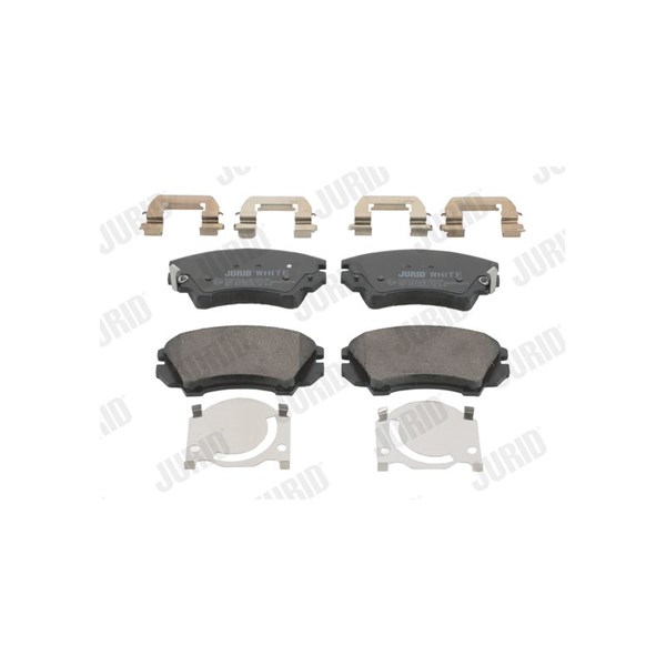 Bromsbeläggsats, Framaxel Jurid Jurid white low dust 573270JC JURID