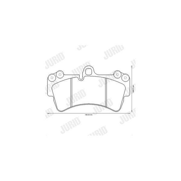 Bromsbeläggsats, Framaxel Jurid Jurid white low dust 573282JC JURID