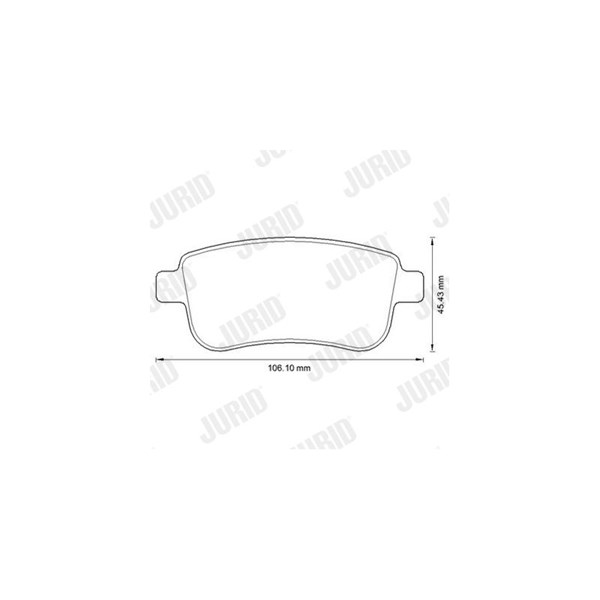 Bromsbeläggsats, Bakaxel Jurid Jurid white low dust 573286JC JURID