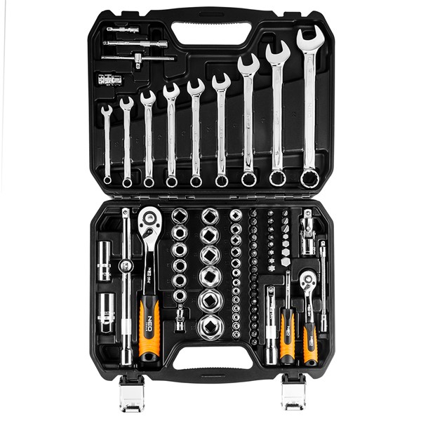 1/2", 1/4" , Crv Hylsnyckelsats 82 pcs,, Universal