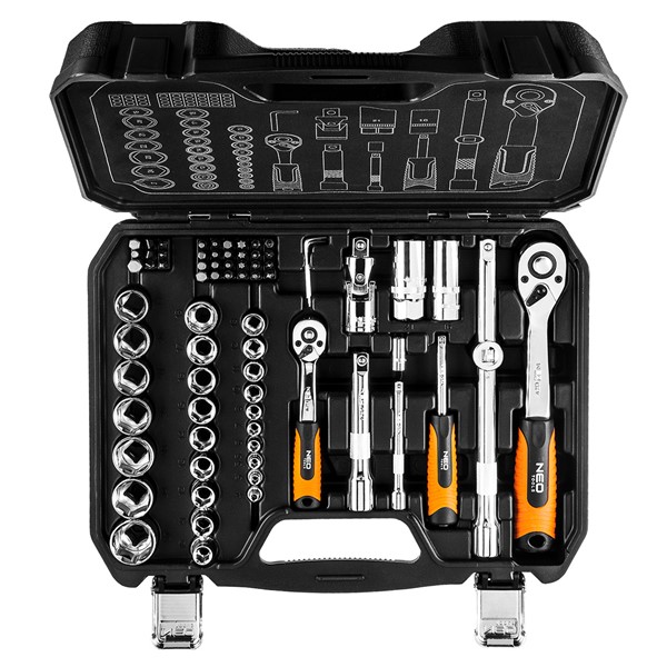 Hylsnyckelsats 73 pcs, 1/2", 1/4" , Crv, Universal