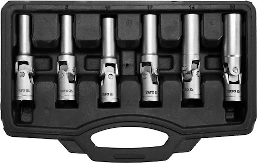 Hylsnyckelsats, glödstift 6 pcs, Universal Yato