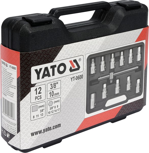 Oljeavtappningsnyckel 12pcs, Universal Yato