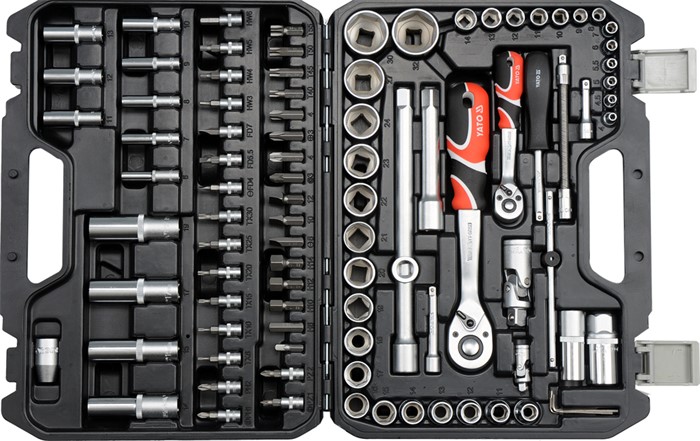 Hylsnyckelsats 94pcs 1/2" L, Universal Yato