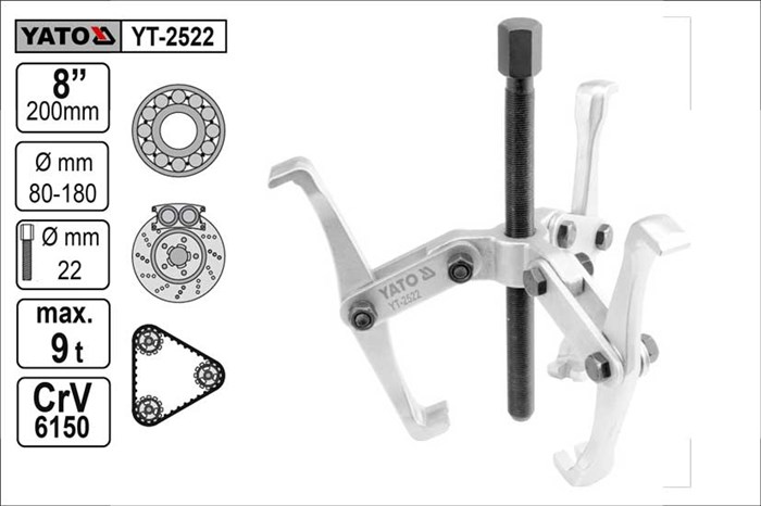 Avdragare, yttre 8, Universal Yato YT-2522 Yato