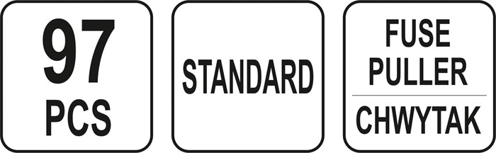 Säkringssats Standard 97 Pcs, Universal Yato