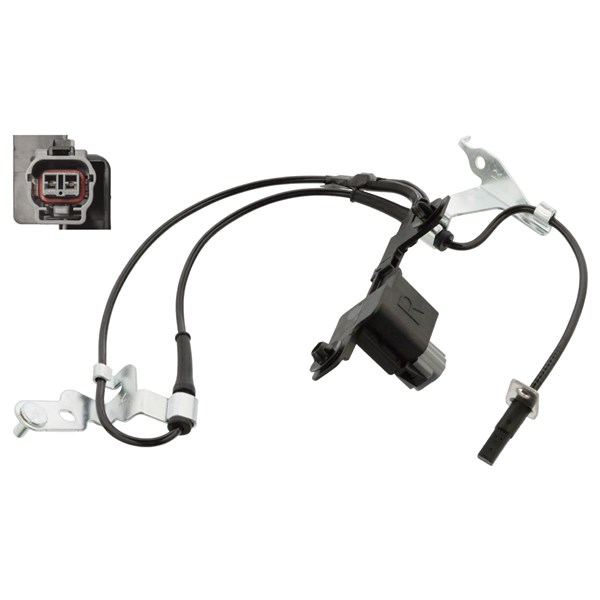 ABS-givare, Sensor, hjulvarvtal, framaxel höger Febi bilstein 107 FEBI BILSTEIN
