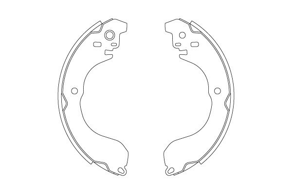 Bromsbackar, sats, Bakaxel Trw GS8813 TRW