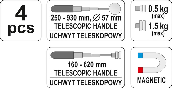 Magnetupplockare, Universal Yato