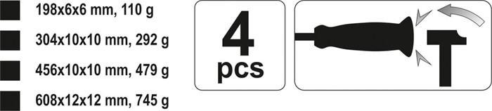 Brytjärn sats 4 delar, Universal