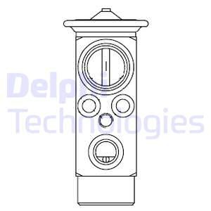 Expansionsventil, klimatanläggning Delphi CB1020V DELPHI