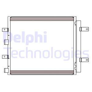 Kondensor, klimatanläggning Delphi CF20241 DELPHI