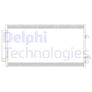 Kondensor, klimatanläggning Delphi CF20382 DELPHI