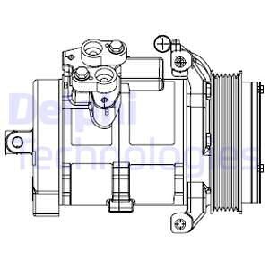 Kompressor, klimatanläggning Delphi CS20528 DELPHI