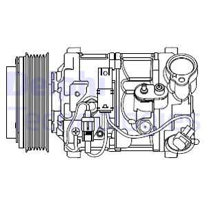 Kompressor, klimatanläggning Delphi CS20545 DELPHI