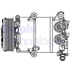 Kompressor, klimatanläggning Delphi CS20553 DELPHI