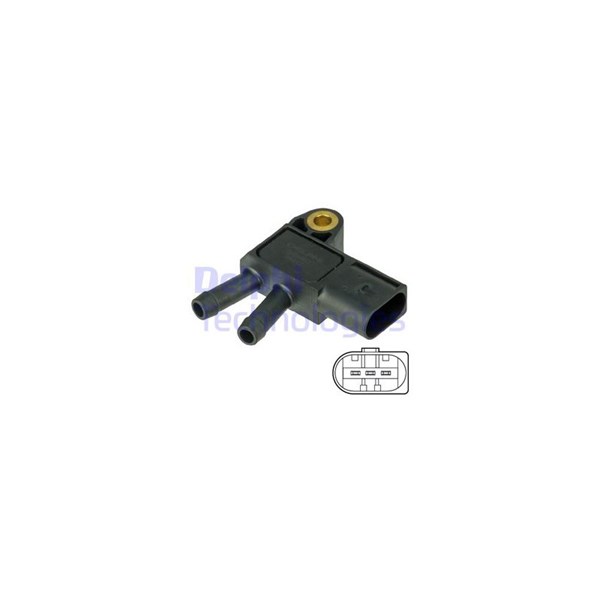 Sensor, avgastryck Delphi DPS00013 DELPHI