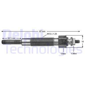 Glödstift 11V Delphi HDS276 DELPHI Glödstift 11V Delphi HDS276 DELPHI