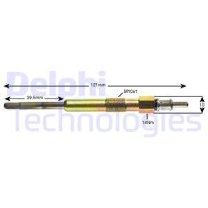 Glödstift 11,5V Delphi HDS387 DELPHI Glödstift 11,5V Delphi HDS387 DELPHI