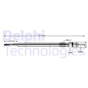 Glödstift 11,5V Delphi HDS428 DELPHI Glödstift 11,5V Delphi HDS428 DELPHI