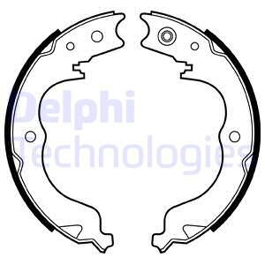 Bromsbackar, sats, parkeringsbroms, Bakaxel Delphi LS2008 DELPHI