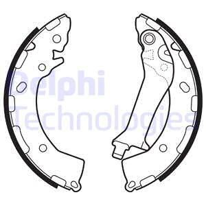 Bromsbackar, sats, Bakaxel Delphi LS2150 DELPHI