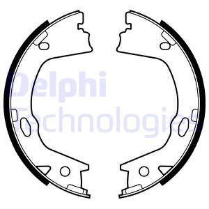 Bromsbackar, sats, parkeringsbroms, Bakaxel Delphi LS2153 DELPHI