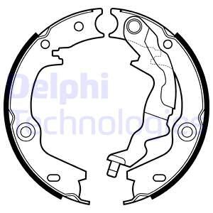 Bromsbackar, sats, parkeringsbroms, Bakaxel Delphi LS2161 DELPHI
