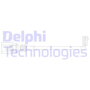 Varningssensor, bromsbeläggslitage, Framaxel, Bakaxel Delphi LZ03 DELPHI